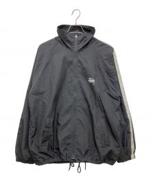 stussy（ステューシー）の古着「Sport Track Jacket　スポーツトラックジャケット　サイドラインナイロンジャケット　紺タグ」｜ブラック