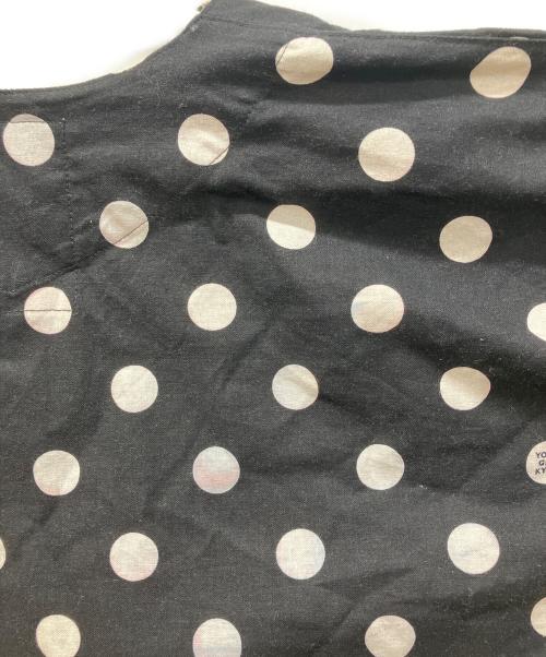 YOIYOI GION（ヨイヨイ ギオン）YOIYOI GION (ヨイヨイ ギオン) ノーカラー ドットシャツ ブラック サイズ:Ｓの古着・服飾アイテム