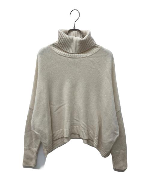 23区（ニジュウサンク）23区 (ニジュウサンク) ウールカシミヤ ニットポンチョ アイボリー サイズ:38の古着・服飾アイテム