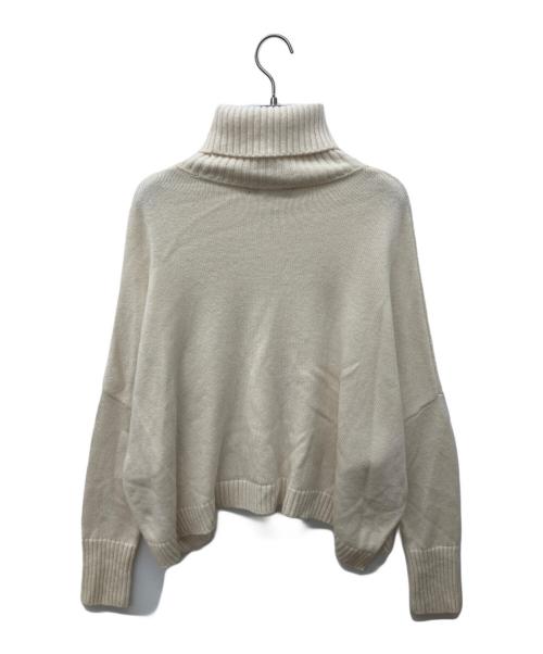 23区（ニジュウサンク）23区 (ニジュウサンク) ウールカシミヤ ニットポンチョ アイボリー サイズ:38の古着・服飾アイテム