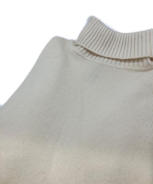 23区（ニジュウサンク）23区 (ニジュウサンク) ウールカシミヤ ニットポンチョ アイボリー サイズ:38の古着・服飾アイテム