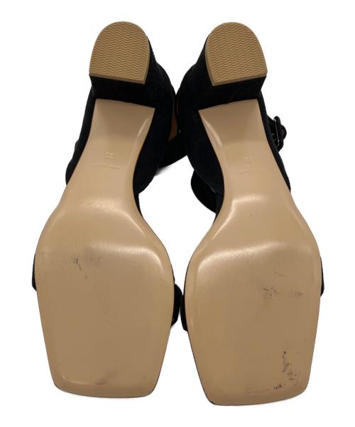 Pippichic（ピッピシック）Pippichic (ピッピシック) アンクルストラップサンダル ブラック サイズ:22.5の古着・服飾アイテム