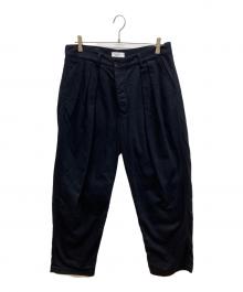 nuterm（ニュータム）の古着「TWO TUCK WIDE TROUSERS」｜ブラック