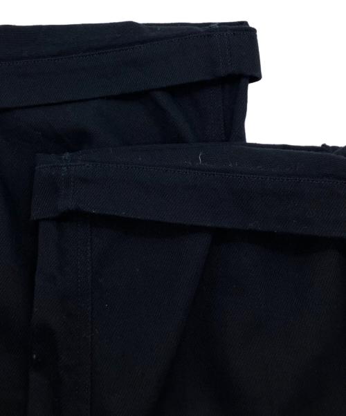 nuterm（ニュータム）nuterm (ニュータム) TWO TUCK WIDE TROUSERS ブラック サイズ:W34の古着・服飾アイテム