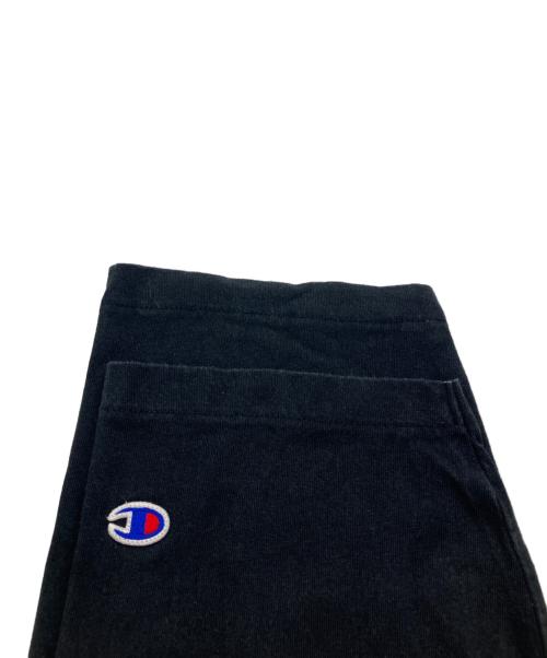 stussy（ステューシー）stussy (ステューシー) Champion (チャンピオン) ラグランカットソー　7分袖カットソー　ロゴプリントTシャツ ホワイト×ブラック サイズ:XLの古着・服飾アイテム