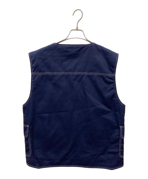 stussy（ステューシー）stussy (ステューシー) POLY COTTON WORK VEST ネイビー サイズ:Ｌの古着・服飾アイテム