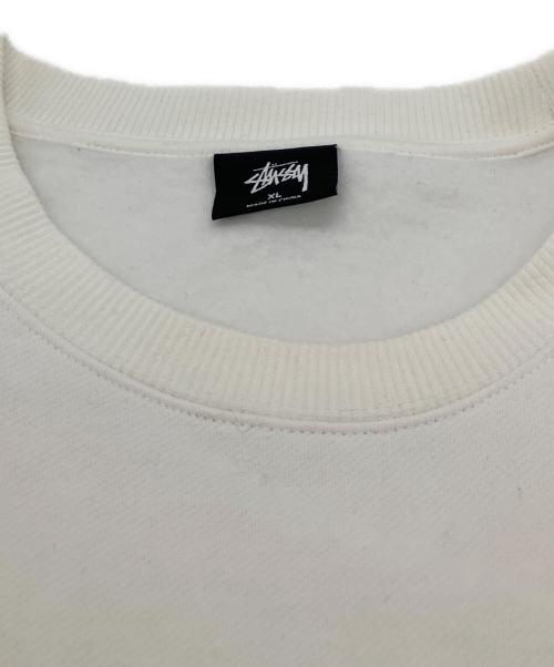 stussy（ステューシー）stussy (ステューシー) ロゴスウェット ホワイト サイズ:XLの古着・服飾アイテム