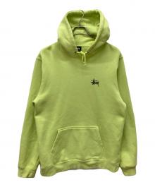 stussy（ステューシー）の古着「ロゴプリントスウェットパーカー」｜グリーン