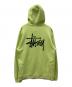 stussy (ステューシー) ロゴプリントスウェットパーカー グリーン サイズ:XL：6000円