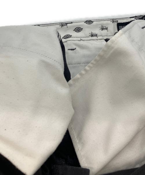 stussy（ステューシー）stussy (ステューシー) Dickies (ディッキーズ) ワークパンツ ブラック サイズ:86cm (W34)の古着・服飾アイテム
