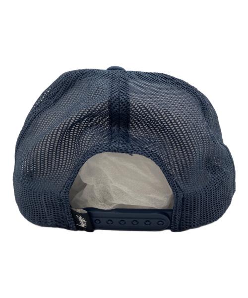 stussy（ステューシー）stussy (ステューシー) メッシュキャップ　ロゴキャップ ネイビーの古着・服飾アイテム