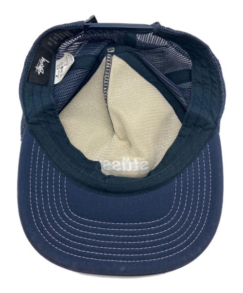 stussy（ステューシー）stussy (ステューシー) メッシュキャップ　ロゴキャップ ネイビーの古着・服飾アイテム