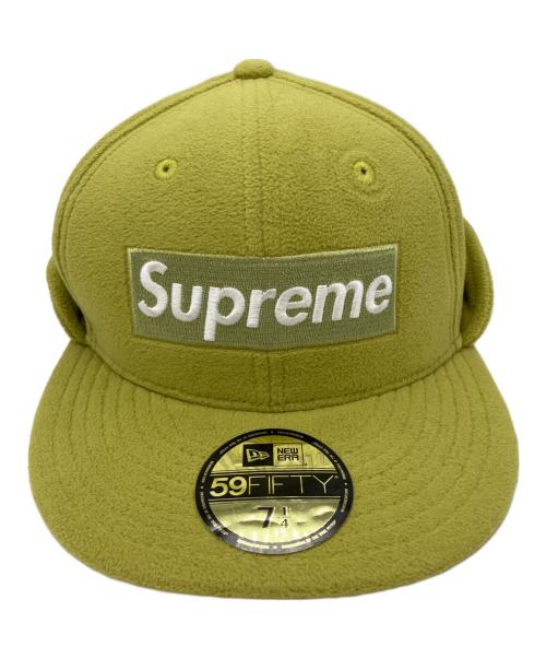 SUPREME（シュプリーム）Supreme (シュプリーム) New Era (ニューエラ) POLARTEC EAR FLAP CAP 黄緑の古着・服飾アイテム
