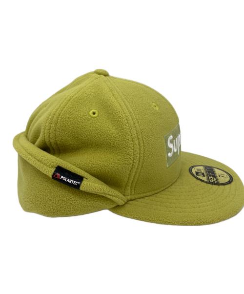 SUPREME（シュプリーム）Supreme (シュプリーム) New Era (ニューエラ) POLARTEC EAR FLAP CAP 黄緑の古着・服飾アイテム