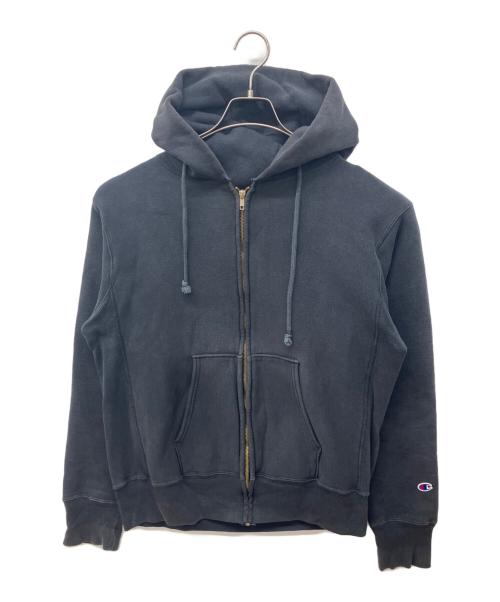 Champion REVERSE WEAVE（チャンピオン リバース ウィーブ）Champion REVERSE WEAVE (チャンピオン リバース ウィーブ) ジップパーカー ブラック サイズ:XLの古着・服飾アイテム
