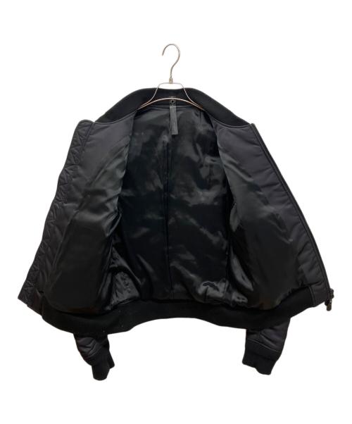 wjk（ダブルジェイケー）wjk (ダブルジェイケー) MA-1フライトジャケット ブラック サイズ:Lの古着・服飾アイテム