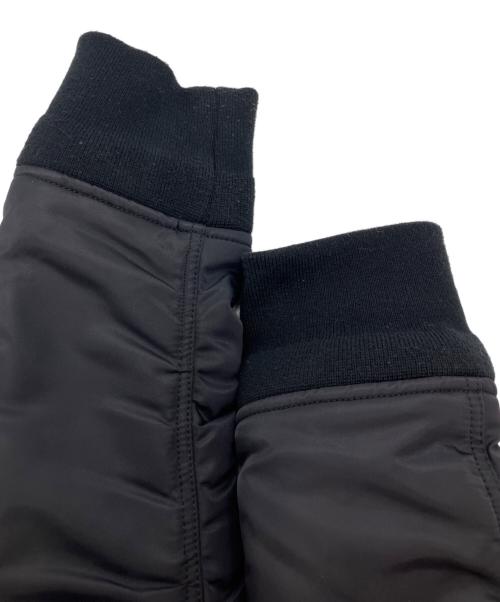 wjk（ダブルジェイケー）wjk (ダブルジェイケー) MA-1フライトジャケット ブラック サイズ:Lの古着・服飾アイテム