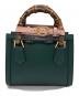 GUCCI (グッチ) ダイアナ バンブー 2WAYミニトートバッグ グリーン：180000円