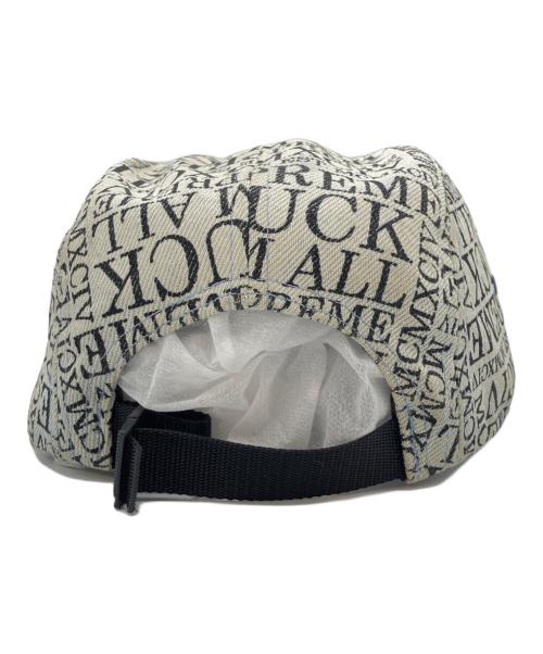 SUPREME（シュプリーム）Supreme (シュプリーム) Fuck 'Em All Denim Camp Cap ホワイトの古着・服飾アイテム
