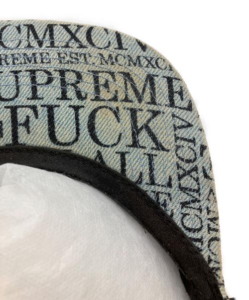 SUPREME（シュプリーム）Supreme (シュプリーム) Fuck 'Em All Denim Camp Cap ホワイトの古着・服飾アイテム