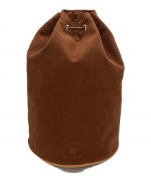 HERMES（エルメス）の古着「ショルダーバッグ　巾着型バッグ　ドロストショルダーバッグ」｜ブラウン