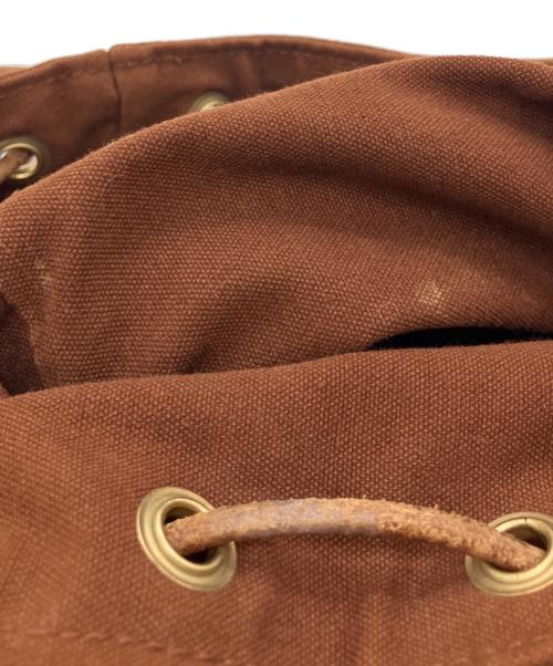 HERMES（エルメス）HERMES (エルメス) ショルダーバッグ　巾着型バッグ　ドロストショルダーバッグ ブラウンの古着・服飾アイテム