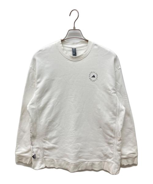 adidas（アディダス）adidas (アディダス) STELLA McCARTNEY (ステラマッカートニー) クルーネックスウェット ホワイト サイズ:Ｍの古着・服飾アイテム