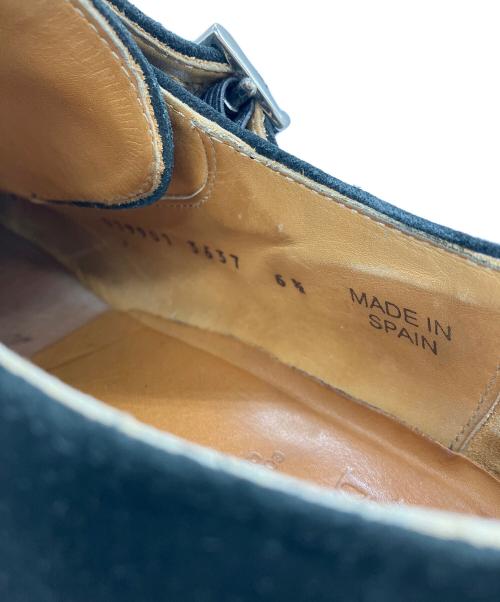 berwick（バーウィック）berwick (バーウィック) ダブルモンクストラップシューズ ブラック サイズ:6　1/2の古着・服飾アイテム