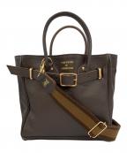 YOUNG & OLSEN The DRYGOODS STORE×FRAMeWORKヤングアンドオルセン ザ ドライグッズストア×フレームワーク）の古着「別注ストラップ付きベルトバック」｜ブラウン