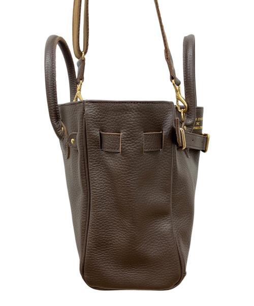 YOUNG & OLSEN The DRYGOODS STORE（ヤングアンドオルセン ザ ドライグッズストア）YOUNG & OLSEN The DRYGOODS STORE (ヤングアンドオルセン ザ ドライグッズストア) FRAMeWORK (フレームワーク) 別注ストラップ付きベルトバック ブラウンの古着・服飾アイテム