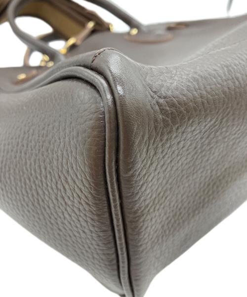 YOUNG & OLSEN The DRYGOODS STORE（ヤングアンドオルセン ザ ドライグッズストア）YOUNG & OLSEN The DRYGOODS STORE (ヤングアンドオルセン ザ ドライグッズストア) FRAMeWORK (フレームワーク) 別注ストラップ付きベルトバック ブラウンの古着・服飾アイテム