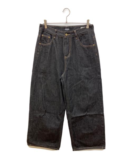 UNCOMPREHENDED（アンコンプリヘンデッド）UNCOMPREHENDED (アンコンプリヘンデッド) バギーデニムパンツ ブラック サイズ:Lの古着・服飾アイテム