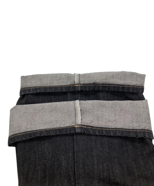 UNCOMPREHENDED（アンコンプリヘンデッド）UNCOMPREHENDED (アンコンプリヘンデッド) バギーデニムパンツ ブラック サイズ:Lの古着・服飾アイテム