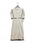 CELFORDセルフォード）の古着「セーラーカラーニットワンピース」｜アイボリー