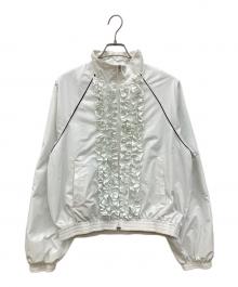 Lily Brown（リリーブラウン）の古着「フロントフリルブルゾン」｜ホワイト