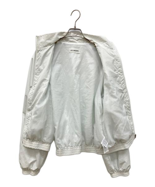 Lily Brown（リリーブラウン）Lily Brown (リリーブラウン) フロントフリルブルゾン ホワイト サイズ:FREEの古着・服飾アイテム