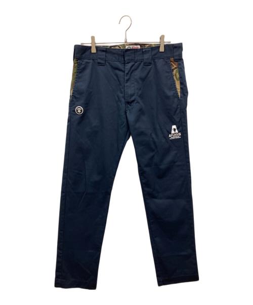 A BATHING APE（アベイシングエイプ）A BATHING APE (アベイシングエイプ) チノパン ネイビー サイズ:Ｍの古着・服飾アイテム
