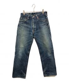 STUDIO D'ARTISAN（ステュディオダルチザン）の古着「ストレートデニムパンツ」｜ネイビー