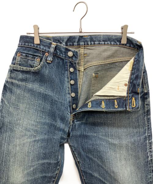 STUDIO D'ARTISAN（ステュディオダルチザン）STUDIO D'ARTISAN (ステュディオダルチザン) ストレートデニムパンツ ネイビー サイズ:78.5cm(W31)の古着・服飾アイテム