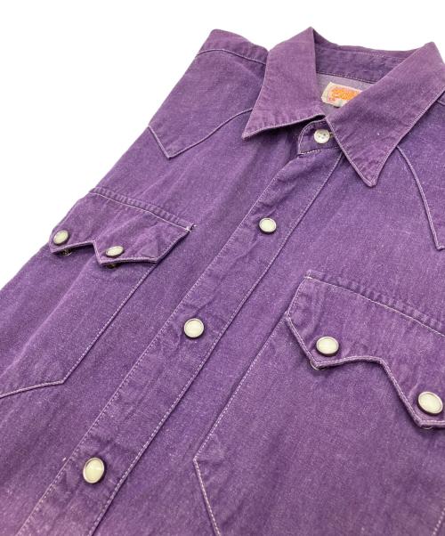 SUGAR CANE（シュガーケーン）SUGAR CANE (シュガーケーン) ウエスタンシャツ パープル サイズ:Ｓの古着・服飾アイテム