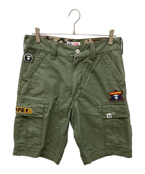 Aape BY A BATHING APE（エーエイプ バイ アベイシングエイプ）AAPE BY A BATHING APE (エーエイプ バイ アベイシングエイプ) カーゴショートパンツ カーキ サイズ:Mの古着・服飾アイテム