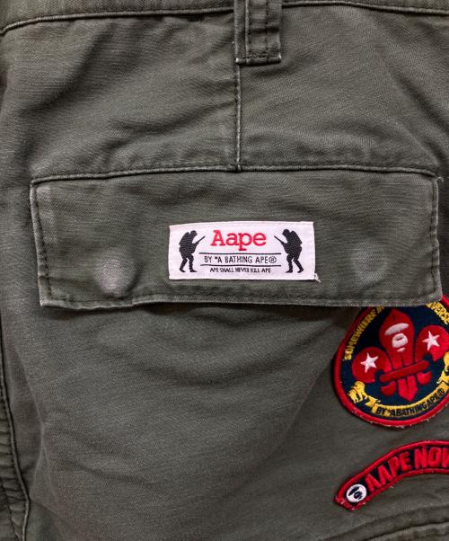 Aape BY A BATHING APE（エーエイプ バイ アベイシングエイプ）AAPE BY A BATHING APE (エーエイプ バイ アベイシングエイプ) カーゴショートパンツ カーキ サイズ:Mの古着・服飾アイテム