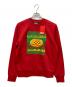 DIESEL（ディーゼル）の古着「グラフィックプリント レギュラーフィット 長袖スウェットシャツ トレーナー」｜レッド