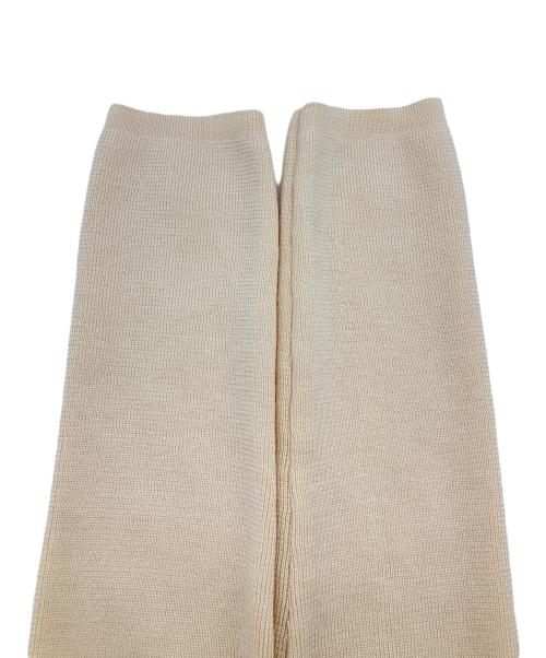 POLO RALPH LAUREN（ポロ・ラルフローレン）POLO RALPH LAUREN (ポロ・ラルフローレン) カシミヤブレンドハイネックニットプリーツ切替ワンピース ベージュ サイズ:Ｓの古着・服飾アイテム