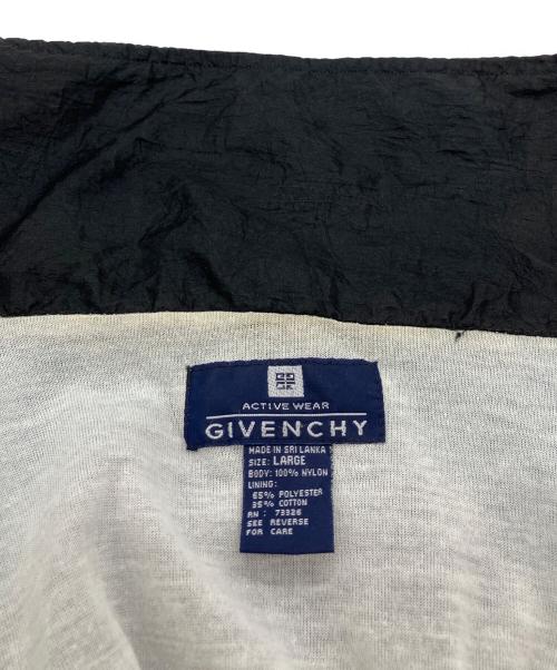 GIVENCHY ACTIVE WEAR（ジバンシィ）GIVENCHY ACTIVE WEAR (ジバンシィ) 90'sヴィンテージナイロンジャケット ブラック サイズ:Ｌの古着・服飾アイテム