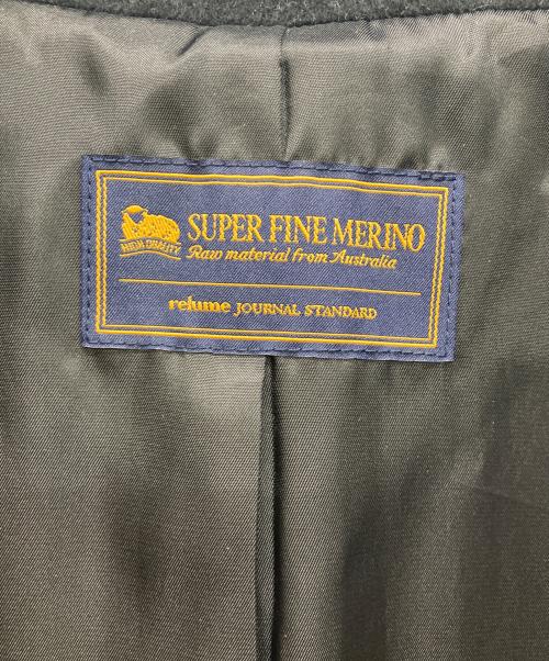 JOURNAL STANDARD relume（ジャーナルスタンダード レリューム）JOURNAL STANDARD relume (ジャーナルスタンダード レリューム) スーパーファインビーバーチェスターコート ブラック サイズ:FREEの古着・服飾アイテム