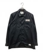 NEIGHBORHOODネイバーフッド）の古着「CLASSIC WORK SHIRT　クラシックワークシャツ」｜ブラック