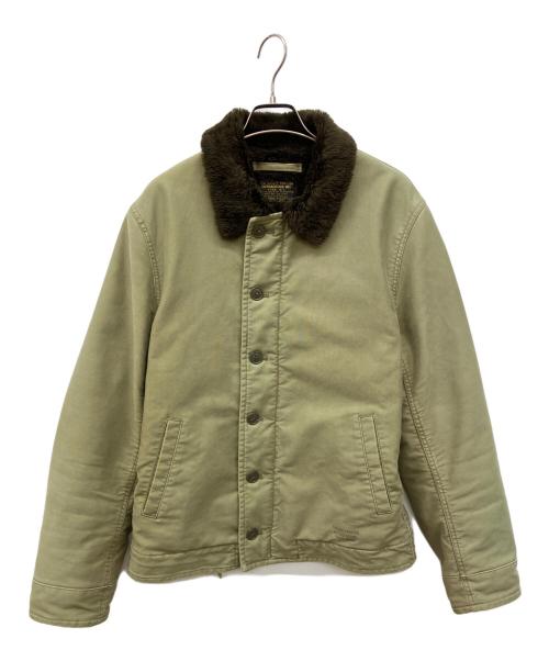 WACKO MARIA（ワコマリア）WACKO MARIA (ワコマリア) N-1 DECK JACKET -A- (TYPE-1)　Ｎ-1デッキジャケット カーキ サイズ:Lの古着・服飾アイテム