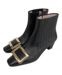 Roger Vivier（ロジェ ヴィヴィエ）の古着「ベル ヴィヴィエ チェルシーブーツ」｜ブラック