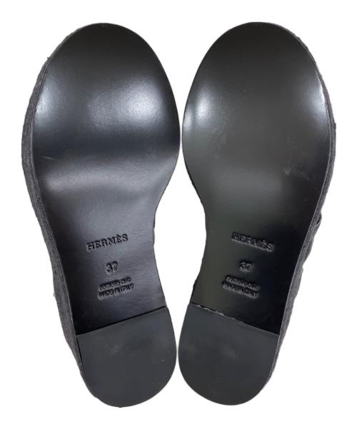 HERMES（エルメス）HERMES (エルメス) エスパドリーユ イテア 30 ブラック サイズ:37の古着・服飾アイテム